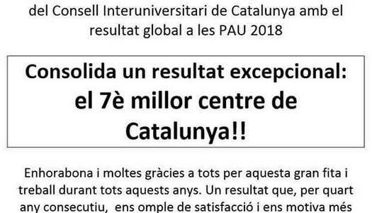 Resultats PAU 2018